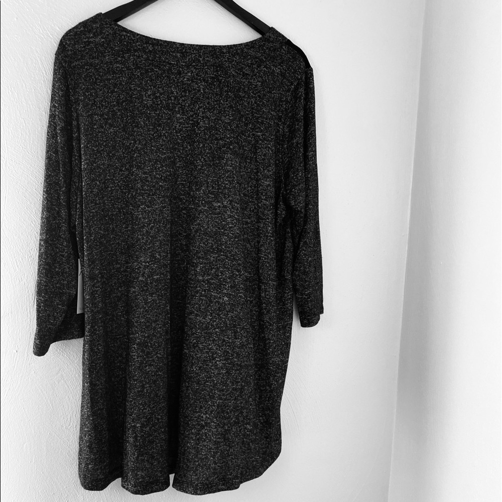 🆕 Per Seption Women Top. Black/Gray. Sz 2X.